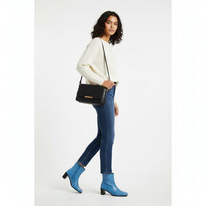 HOPP Senso Blue Leather Ankle Boots - Size 6.5